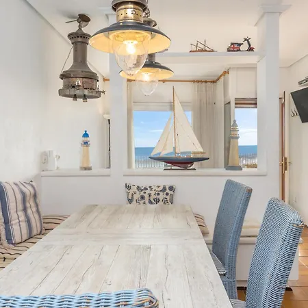 アパート A Pie De Playa, Casa De Pescadores En Calella カレリャ・デ・パラフルジェリ